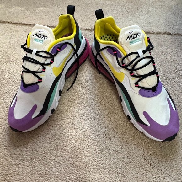 Shoe 270 React Purple Nike Air Max 270 React 'Geometric Art' Men's